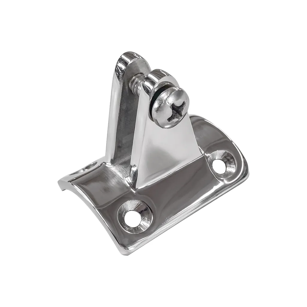 Concave deck hinge w/ screw for Ø40 mm SS tube